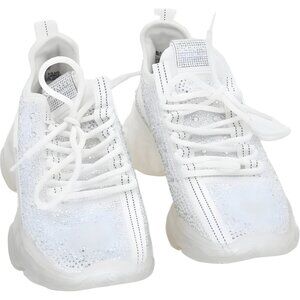 Steve Madden Maxima Rhinestone White Chunky Sneaker Women's US 9M
